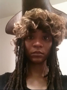A picture of the author wearing a pirate hat and wig.